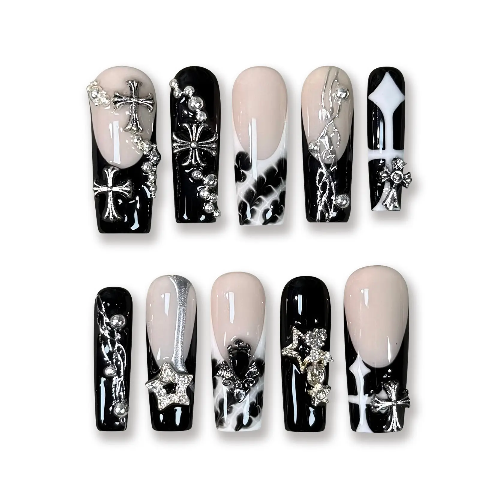 PRESSMEON BEST-SELLING Collection - Handmade Press-On Nails | Reusable, Salon-Quality, Long-Lasting, Glossy Design