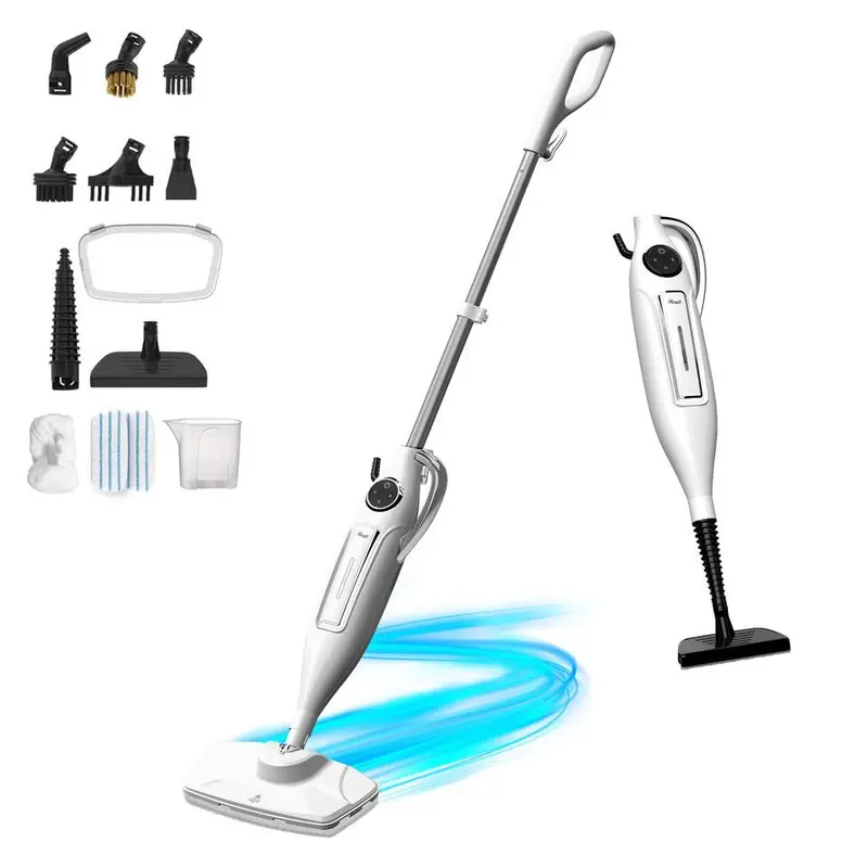 Rosewill 11-in-1 Steam Mop, 260°F Handheld Steam Cleaner, 1200W Detachable Steam Mops for Floor Cleaning, Removable Tank, Multi-Purpose Steamer for Hardwood, Tile, Grout, Furniture- White