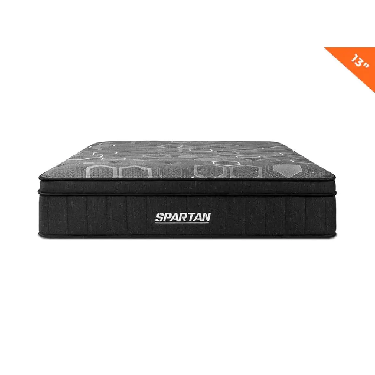Spartan Mattress with Platform Base, 2024 Best Mattress by CNET & Mens's Journal, Black Color, Elegant Design medium firm pressure relief