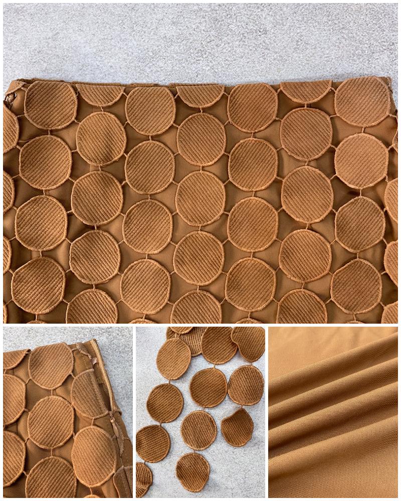 ChicMe Women's Hollow-out Boho Valentine's Day Tassel Slim Fit Bodycon Wedding Guest Long Wedding Skirt