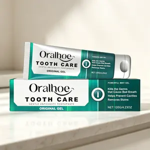 Stain Remover Toothpaste 120g – Gentle Anticavity Formula – Kills Germs & Freshens Breath with Mint Gel | Oralhoe