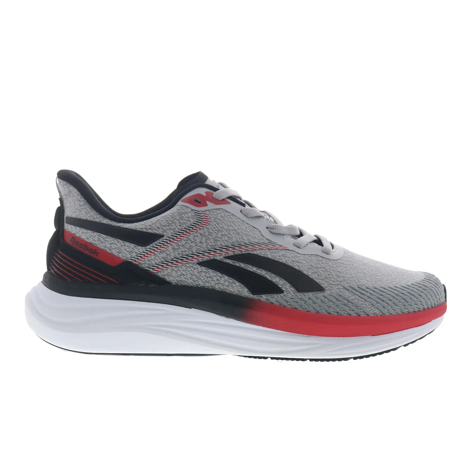 Reebok Viva Speed Mens Gray Mesh Lace Up Athletic Running Shoes