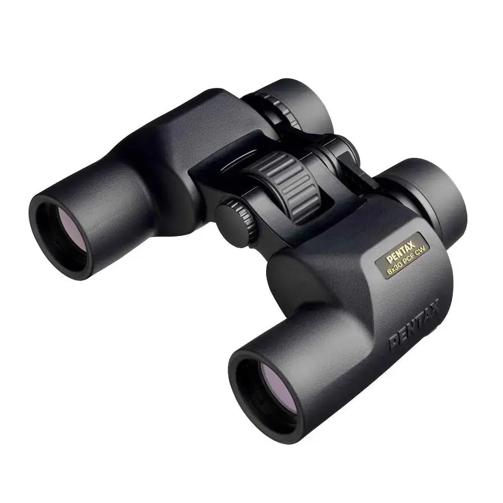 Pentax 8x30 PCF CW Binoculars - Durable Rubber Armored Body, Waterproof & Fogproof Porro Prism Design with Good Contrast for Concerts, Durability, Easy Tracking, Impact Protection, 30Mm Objective Lens Diameter, Nitrogen-Filled, Protect From Drops