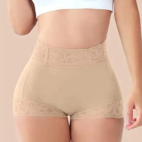 Women's Colombian High Waist Faja Shapewear - Compression Tummy Control Underwear for Women, Butt Lifter, Waist Trainer, Hip Sculpting, Leg Shaping Shorts, Minimalist Basic Black, Body Contouring, Everyday Wear, Casual