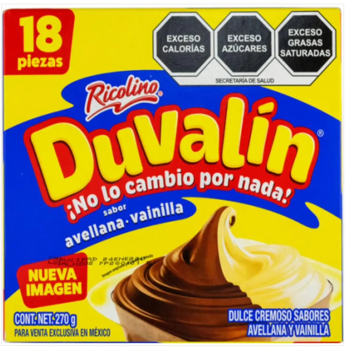 RICOLINO DUVALIN SABOR- AVELLANA- VANILLA