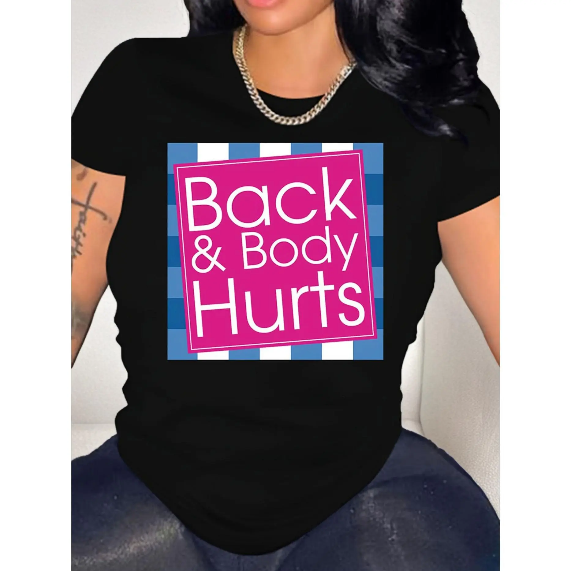 Plaid Monogram T-shirt for Women, Casual Short Sleeve Cotton Top, St Patrick's Day Streetwear Graphic Tee, Fitted, Tshirt, Lady, Round Neck, Easter, Shortsleeve, Casual Everyday Wear, Thanksgiving, Fitted Cut, Graphic Print, Soft Cotton, Birthday, Do Not,
