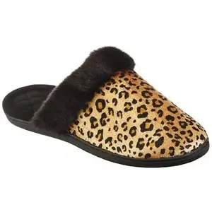 Women Memory Foam Slide Slipper Leopard -L 8/9 Memory foam house shoes for women -Slippers -totes