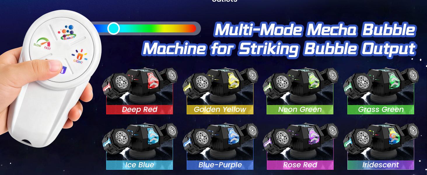 Cossy Rechargeable Bubble Machine, 360° Automatic Rotation Bubble Machine for Kids, Bubble Maker with Remote Control, RGB Lights & 20000+ Bubbles Per Minute, Outdoor Toys Games for Kids/Adults Cossy Rechargeable Bubble Machine, 360° Automatic Rotation Bubble Machine for Kids, Bubble Maker with Remote Control, RGB Lights & 20000+ Bubbles Per Minute, Outdoor Toys Games for Kids/Adults