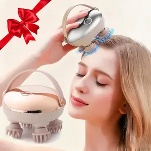 New Trend Handheld Electric Stress Relief Cordless Scalp Massager, Scalp Stimulator, Dry Wet Use, Comfortable Head Massage, Scalp Relaxation