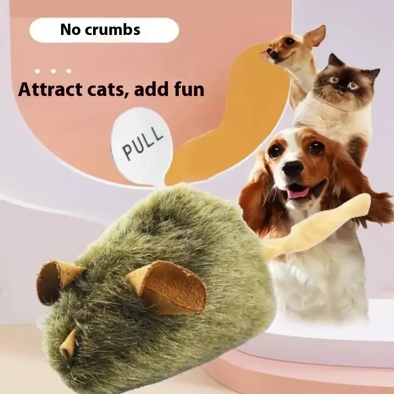 Cat and dog toys - cat toy mouse simulation sound to amuse cats and relieve boredom pet supplies cats to consume physical strength and bite and chew m