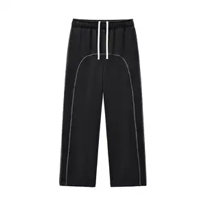 Contrast-Stitched Fleece Sweatpants