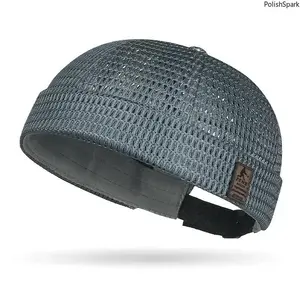 Breathable Mesh Brimless Beanie | Mens Summer Docker Cap No Brim Sailor Skullcap
