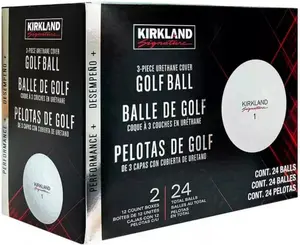 Kirkland Signature V3.0 #1654518 Performance Plus 3-Piece Urethane Covered Golf Ball (2 Dozen, 24 Balls)