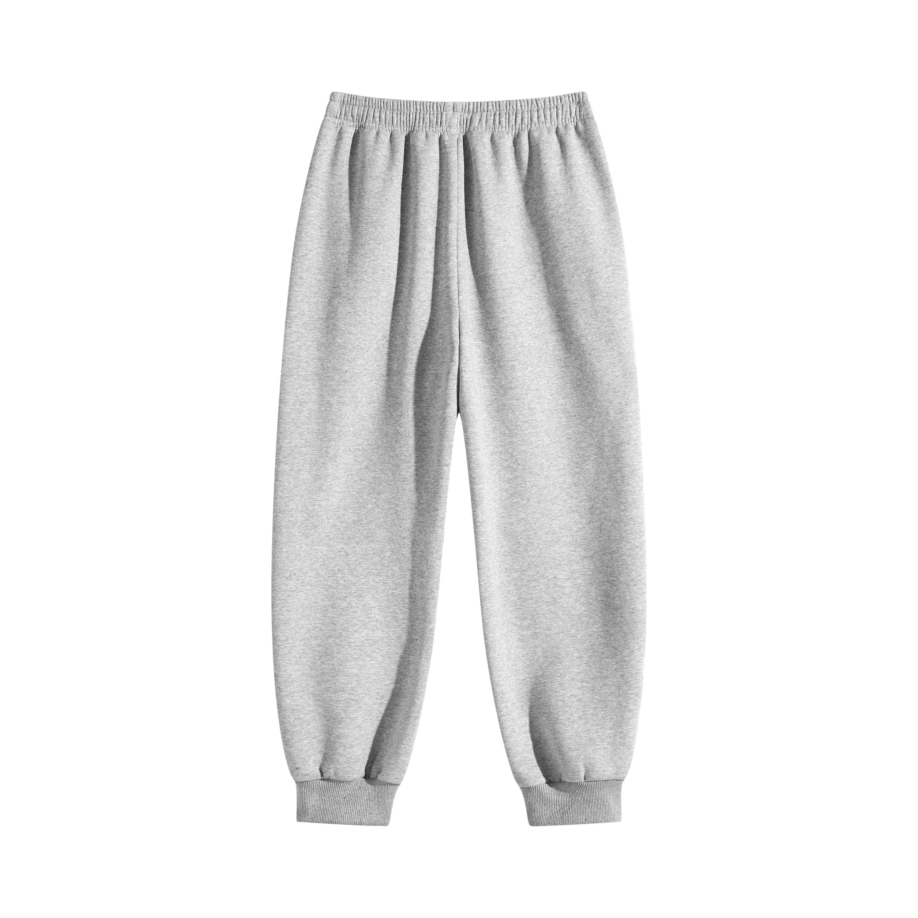 3-Piece Set Breathable Cotton Track Joggers, Elastic Waist Cuffed Sweatpants with Anti-Theft Zippered Pockets