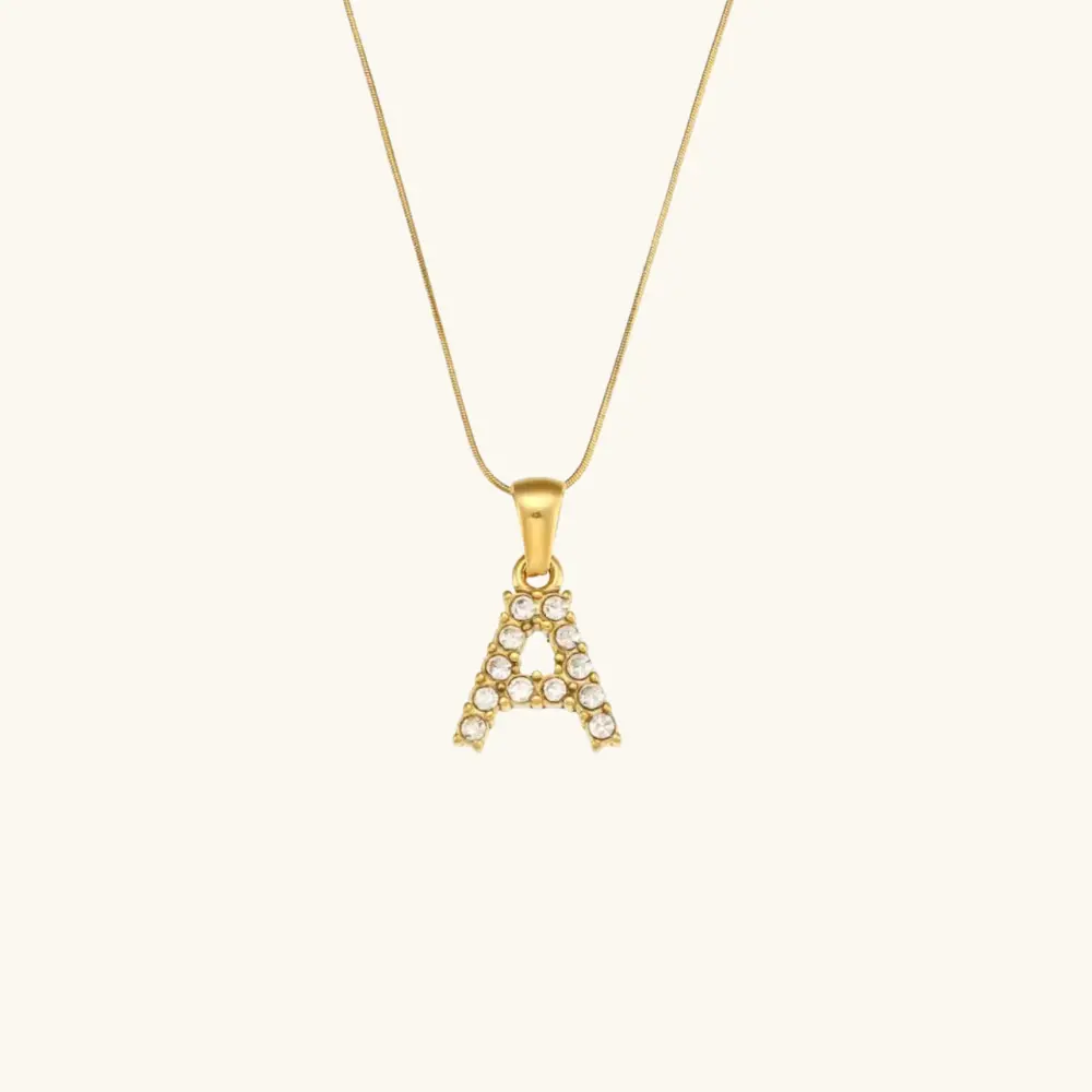 Nova Icy Initial Necklace