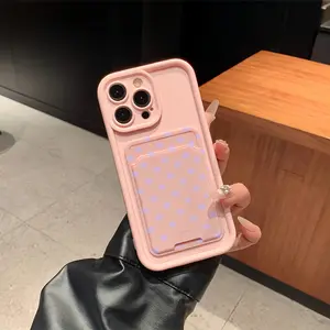 Two-Piece Set Self-Adhesive Card Holder Phone Case, Tpu Anti-Drop Protection, Fits iPhone 6/7/8/x/11/12/13/14/15/16/17 Pro Max