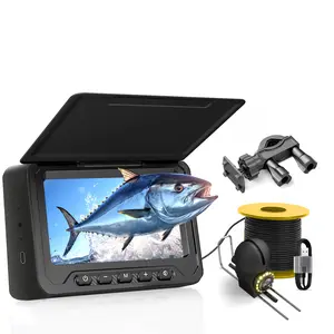 Underwater Fishing Camera Fish Finder Summer Night Vision IP68 Waterproof 4.3"HD Display 100KG Tensile Cable Idear Kids Outdoor Science Education,Father's Day Gift for Bank Fishing Freshwater Saltwater