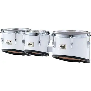 Pearl CMT802NC33 Competitor 8/10/12 White Marching Tom Trio