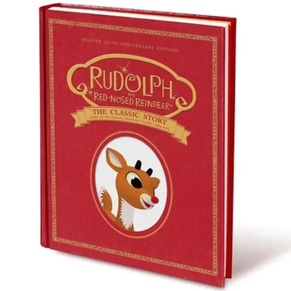 Used Children's Educational Christmas Storybook - Rudolph the Red-Nosed Reindeer: Thea Feldman's 50th-Anniversary Special Hardcover, Full Color Illustrations, Perfect for Reading Aloud, English Text, 0.77 lbs (School Supplies)