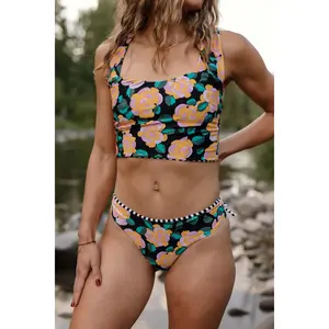Boardwalk Bikini Crop Top - SUPERBLOOM