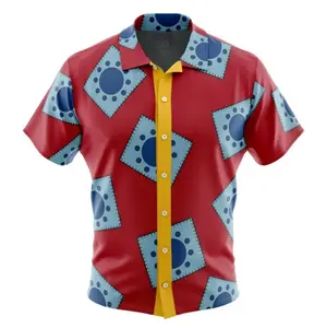 Luffy's Wano Pattern One Piece Hawaiian Shirt | Cool Summer Anime Vibes for Men & Fans