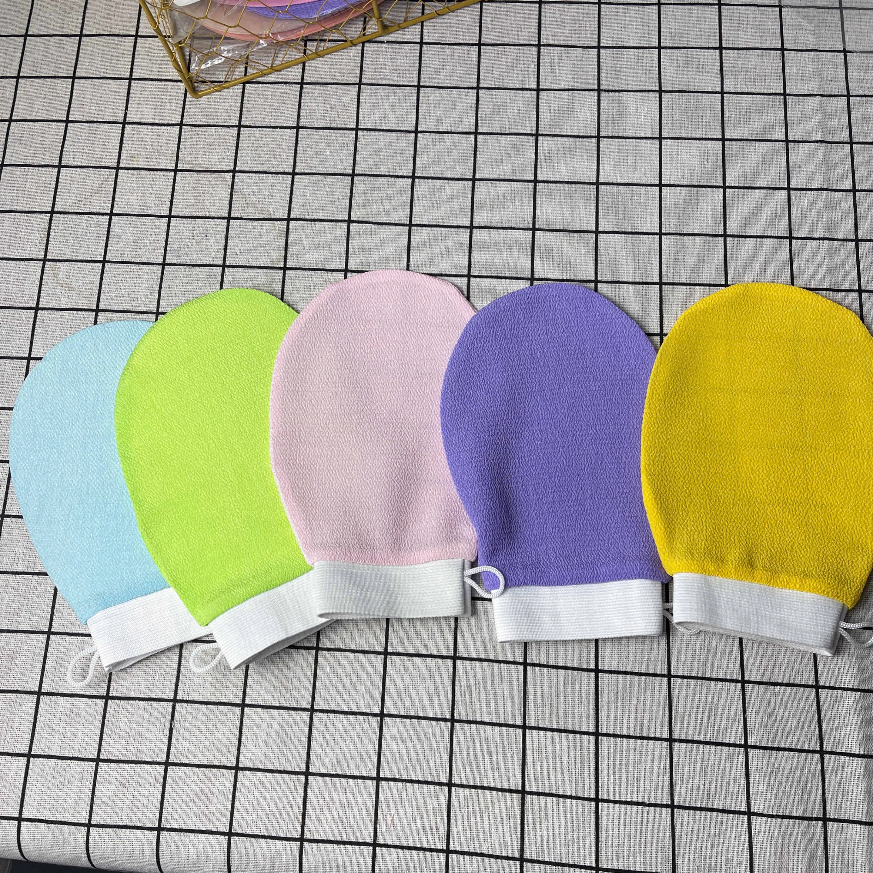 Deep Exfoliating Glove, Korean Exfoliating Glove for Smooth & Radiant Skin, GentlyYet Effective, Cleanses Dry Dead Skin, 100% Viscose Fabric Exfoliating Mitt, Exfoliant Scrubber Glove, Exfoliating Tool