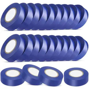 20 Rolls Electrical Tape, 3/4 Inch Waterproof Vinyl Insulating Tape, Flame Retardant High Temperature Resistant, Indoor Outdoor Wire Cable Protective Accessory, Royal Blue, 66 ft Per Roll