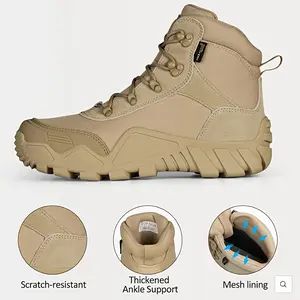 2025 New Stylish Men's Boots Men'S 4.6" Mid-Cut Multi-Functional Work & Hiking Boots - Stylish And Versatile Tactical Design For Outdoor Adventures