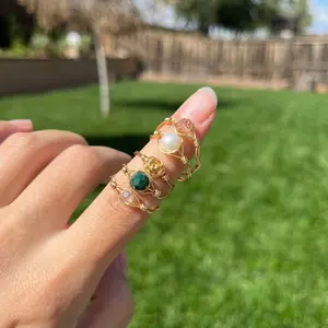 Fall wire wrapped ring set