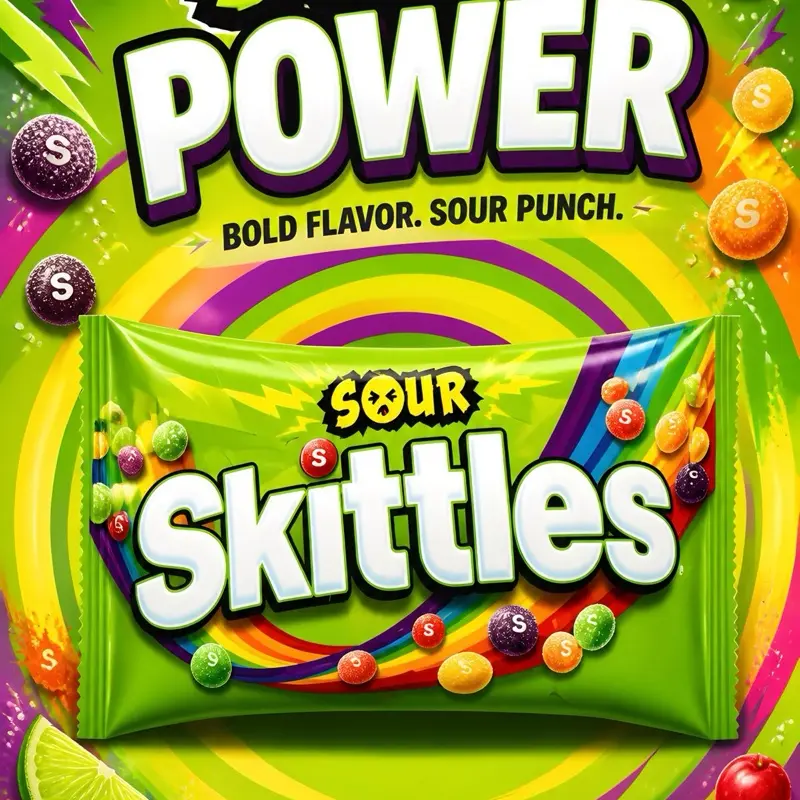 Skittles Sours Pre-Packed Ambient Candy - Sour Outside, Sweet Inside, Strawberry, Grape, Orange, Lemon, Lime Flavors, 12.31 oz, Pick and Mix-Friendly, Ideal for Cupboard Storage, Party Snacks (Birthday, Movie Night), Candy Lovers
