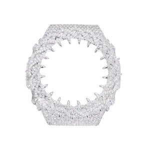 UCCIYO Moissanite Watch Case，Compatible-GA2100 Universal Bezel,Unisex Hip-Hop Style Jewelry Gift christmas