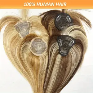 New 2025 Arrivals Ombre Blonde And Brown Hair Toppers with Bangs, Availin T-Shaped And O-Shaped Designs for Women. These Upgraded Clip-In Hair Pieces Are Made from Real Human Hair, Perfect for Adding Volume to Thin Hair And Covering Grey Roots for Everyda