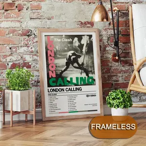 The C-Clashs Poster Music Album Modern Art 2D Poster, Suitable For Bedroom Living Room Decor. Vibrant Colors, Clear Images Ideal For Home Office Decor.