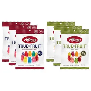 Variety Pack, 5oz Bag of Gummy Candy (Pack of 6), Individually Wrapped Soft & Chewy Candy Snacks