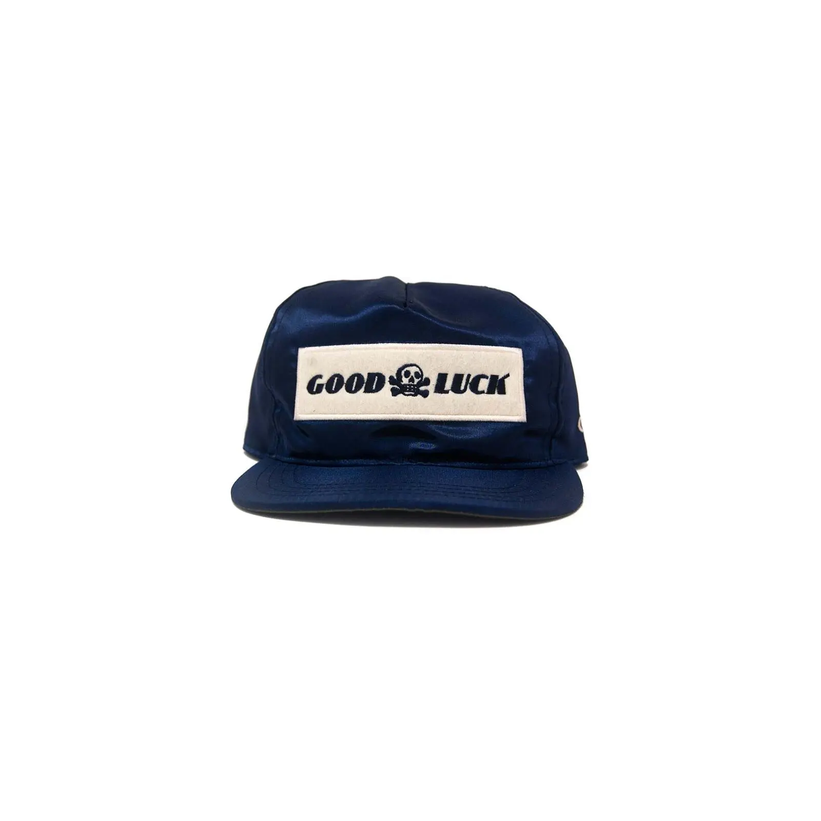 GOOD LUCK SATIN Snapback - Navy