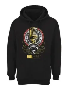 Volbeat Microphone Hoodie Pullover Black for Men - Rock Band Sweatshirt