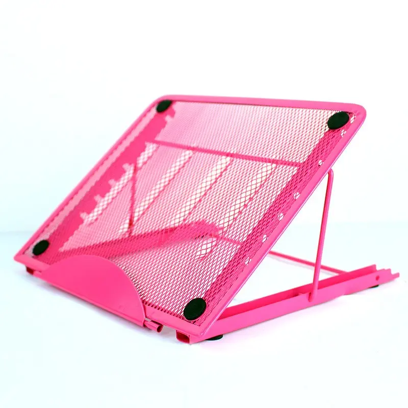 Adjustable Stainless Steel Notebook Stand, Foldable Hexagonal Non-Slip Tablet Holder, Universal Tracking Station A3/a4, Craft Workbench Accessory, Laptop Desk Stand