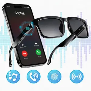 Unisex Smart Glasses - Bluetooth Audio Sunglasses with UV Protection, Voice Assistant & Touch Control,Open-Ear Speakers & Mic for Hands-Free Calls,Suitable for Running, Driving, and Outdoor Activities