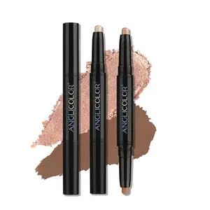 Dual-tip multi-purpose eyeshadow stick for eyeshadow lower lash line highlighter and illuminator; portable and convenient for on-the-go touch-ups Trending