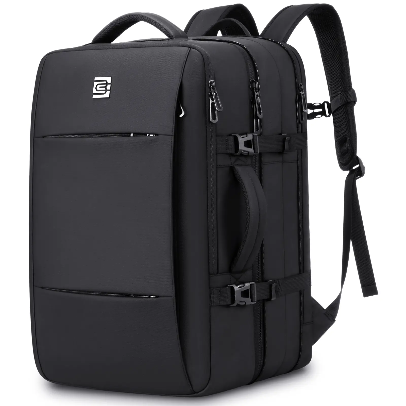 Bruno Cavalli Travel Backpack #18568BA - 40L Expandable Travel Bag, IATA Approved Carry On Luggage, 17" Laptop Compartment,  Leakproof, Waterproof, Anti-Theft, Compact Multi-Function, Built-In Pockets, Breathing Mesh,summerwins,campingessenti