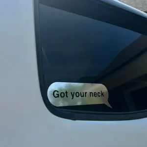 Got Your Neck Decal - Simple Text Sticker as shown