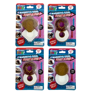 4PK Fidget Magnetic Coin Slide Toy