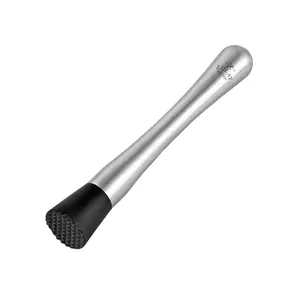 Cocktail Muddler - Stainless Steel Muddler Tool for Mixing Drinks, Durable Bar Utensil for Cocktails and Beverages