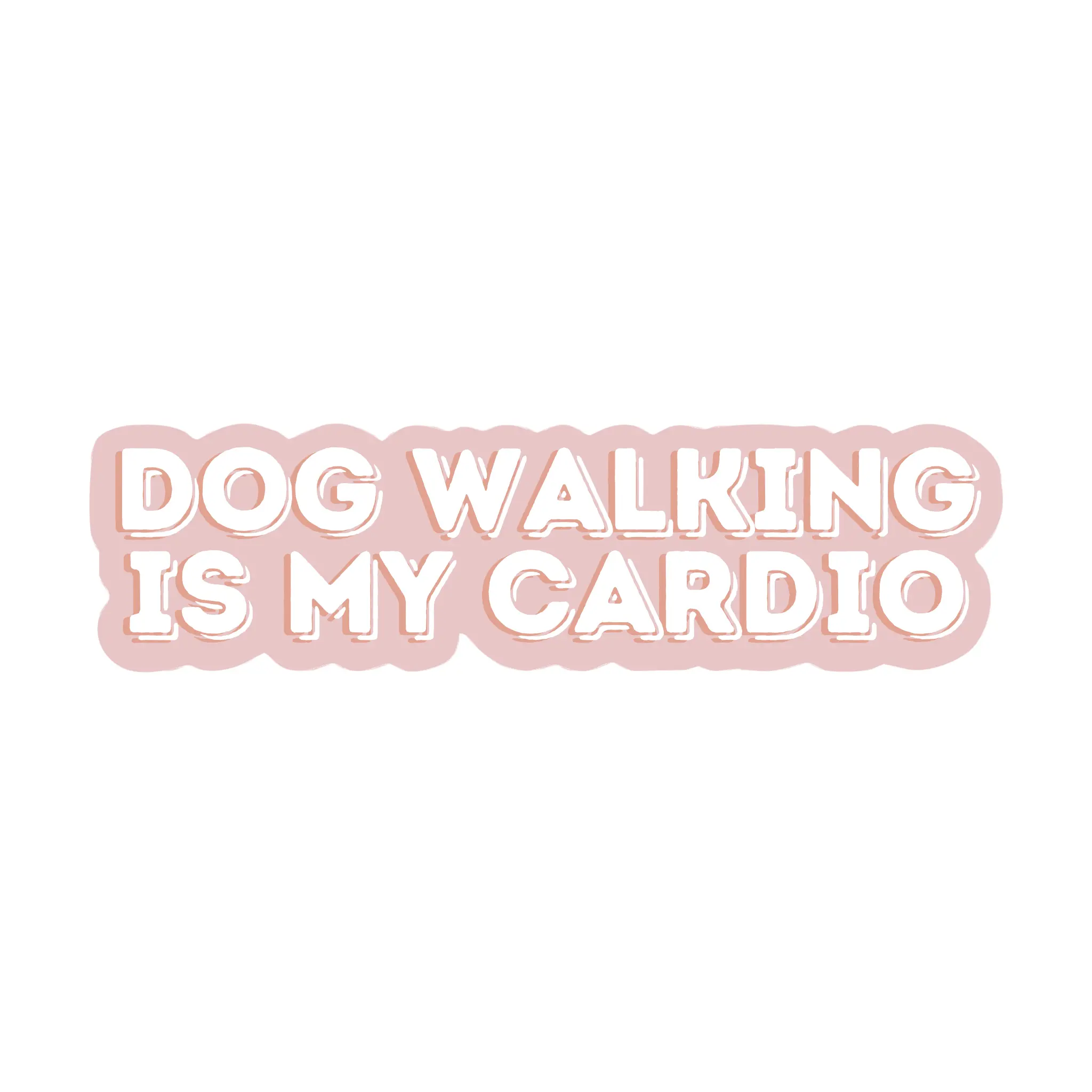 Fur Elise Dog Walking Is My Cardio Sticker