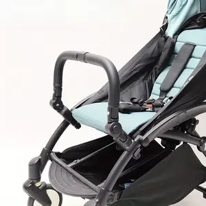 1pc Adjustable Multi-Position Stroller Handlebar with Detachable Middle Section Secure Locking Stroller Accessory