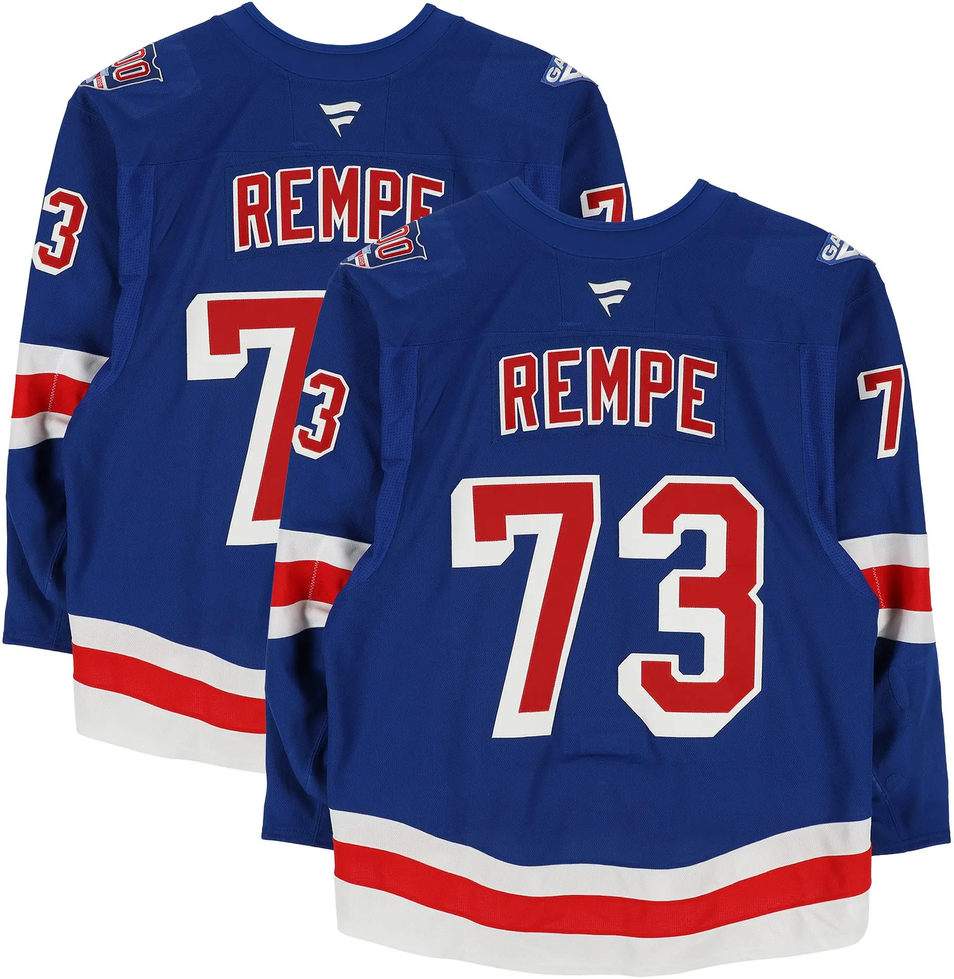 Matt Rempe New York Rangers Game-Used #70 Blue Set 2 Jersey from the 2025-26 NHL Season - Fanatics Authentic Certified