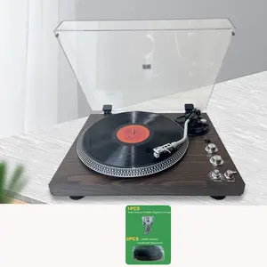 Turntable. Retro vinyl record player. 1x AT3600L replacement stylus, 2x turntable belts.With wireless audio.  RCA line output. Turntable with belt, stylus, 2 speeds. Halloween, Thanksgiving, and Christmas gift!