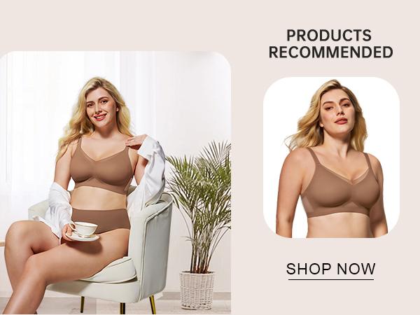 (Size up recommended) AsFairy Women's Seamless Wireless Bra Full Coverage Push Up No Underwire Tshirt Comfortable Womenwear Everyday Jelly Underwear Bras Machine Washable U-back & Crisscross Back Semi-fixed Pads (Size up recommended) AsFairy Women's Seamless Wireless Bra Full Coverage Push Up No Underwire Tshirt Comfortable Womenwear Everyday Jelly Underwear Bras Machine Washable U-back & Crisscross Back Semi-fixed Pads