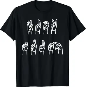 Subtle Anti-Trump ASL Sign Language T-Shirt