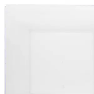 Clear Square Plastic Appetizer/Salad Plates (8")